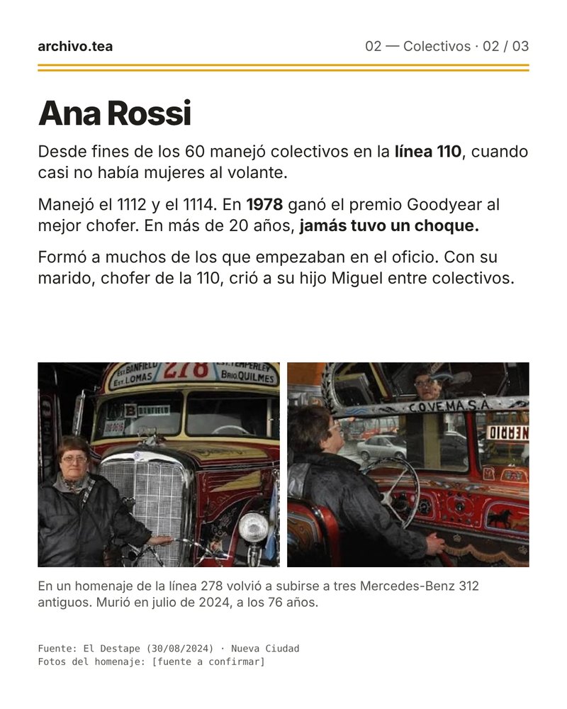 Día de la Madre: Ana Rossi · placa 2