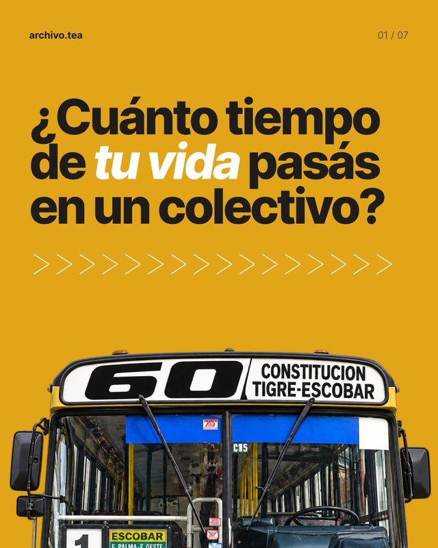 02.00 · ¿Cuánto tiempo de tu vida pasás en un colectivo? · placa 1